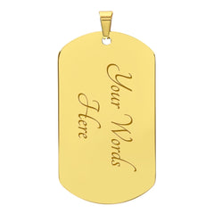 My Badass Granddaughter - Dog Tag Necklace